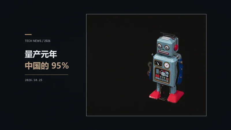 人形机器人量产竞赛:中国出货占 95%,特斯拉刚跨过投产线