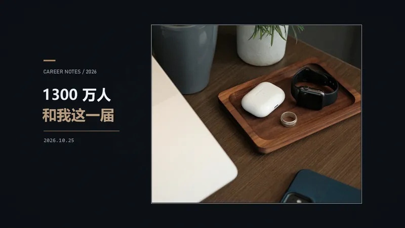 1300 万人和我：一个 28 届学生提前看了一眼今年的秋招