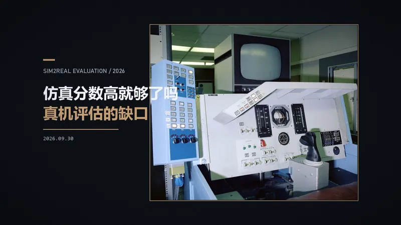 仿真分数高，真机就一定好吗：Sim2Real 评估的缺口